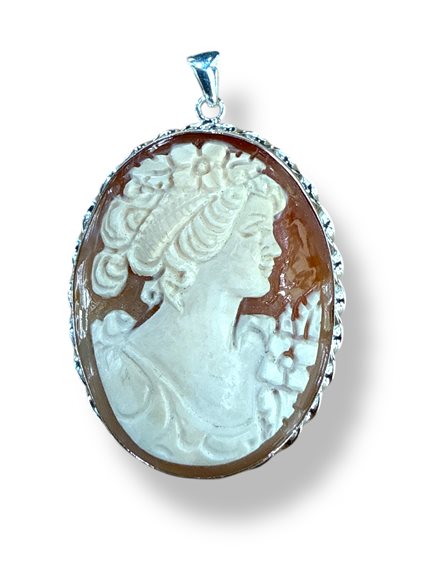Pendentif Mandile 1922 Femme Cammei  in Argent Conchiglia 2MCICM194.5 - 2MCICM194.5